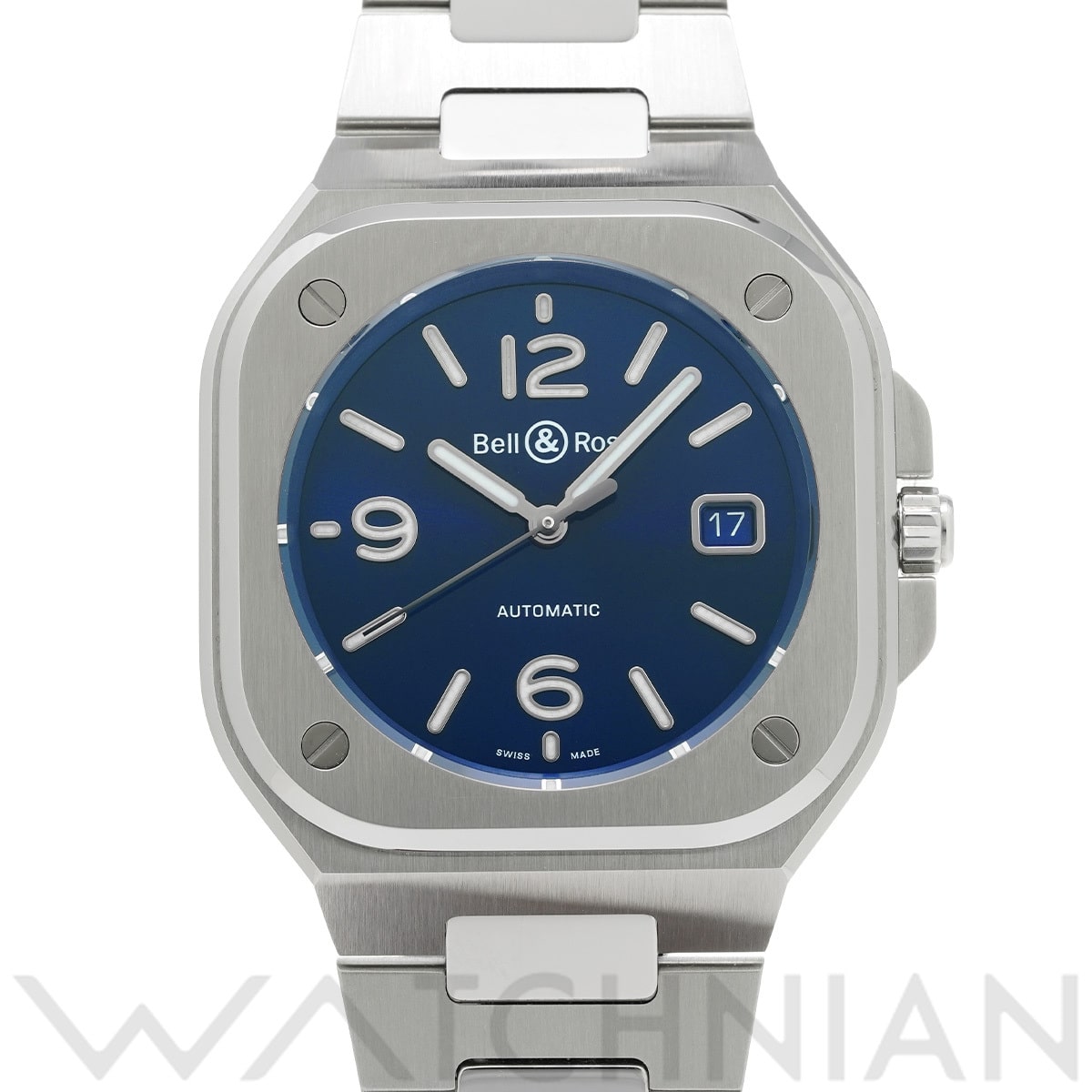 ベル＆ロス BR 05 ブルースチール BR05A-BLU-ST/SST ブルー メンズ 時計 【中古】【wristwatch】