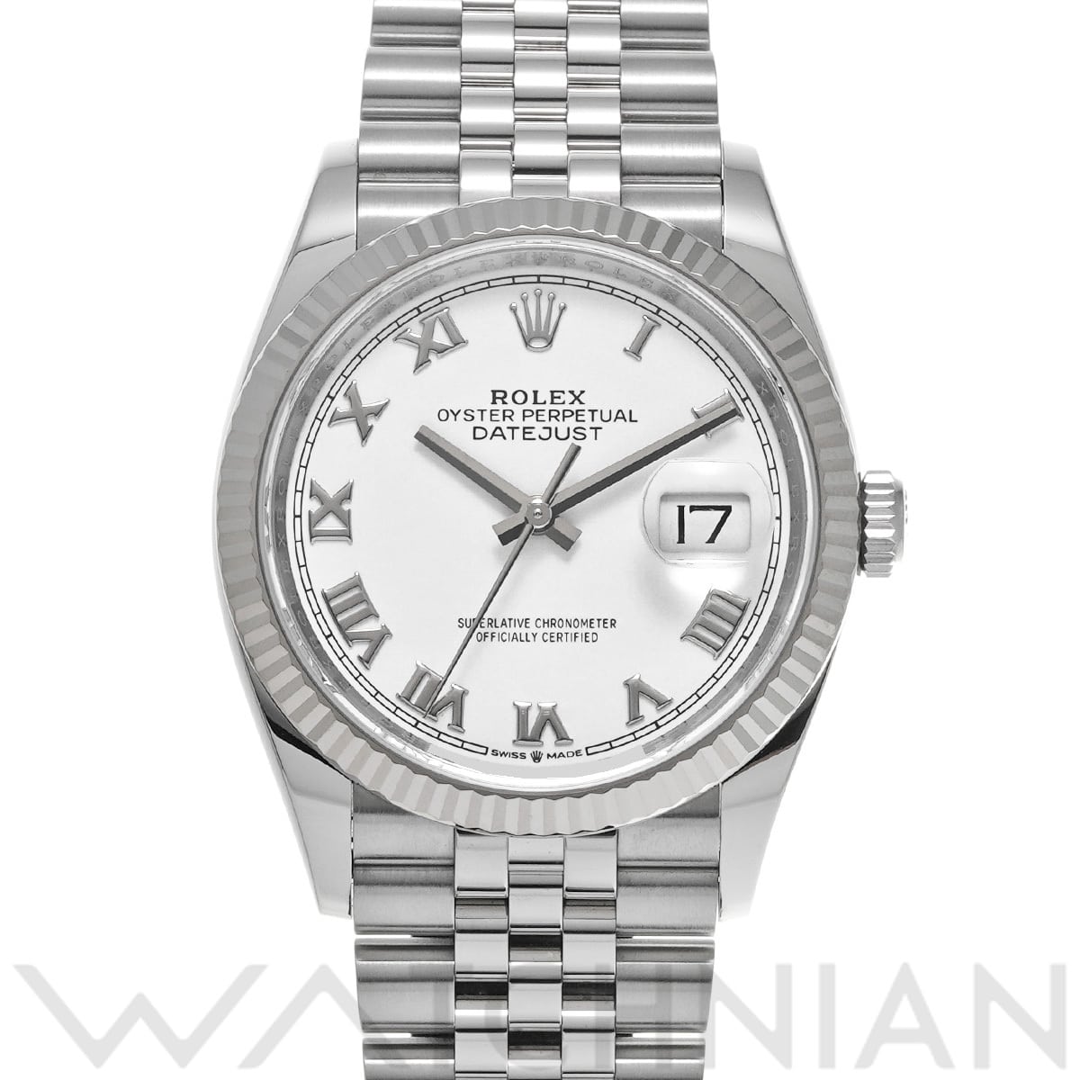 ロレックス デイトジャスト 36 126234 ホワイト メンズ 時計 【中古】【wristwatch】