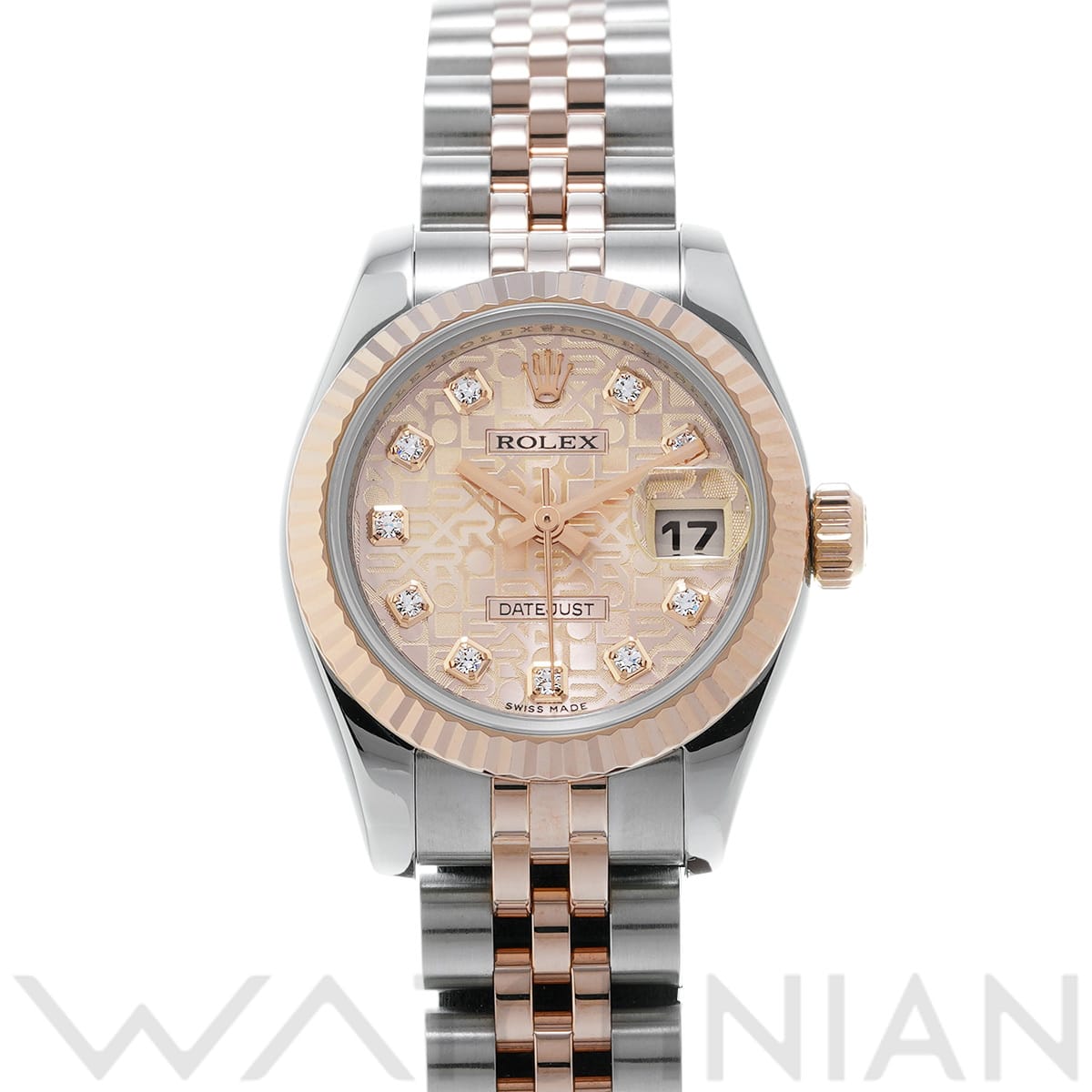 ロレックス デイトジャスト 179171G ピンクコンピュータ/ダイヤモンド レディース 時計 【中古】【wristwatch】
