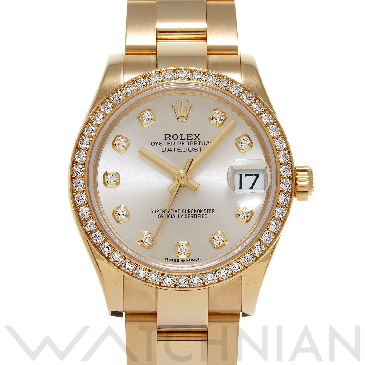 ロレックス デイトジャスト 31 278288RBR シルバー/ダイヤモンド ユニセックス 時計 【中古】【wristwatch】