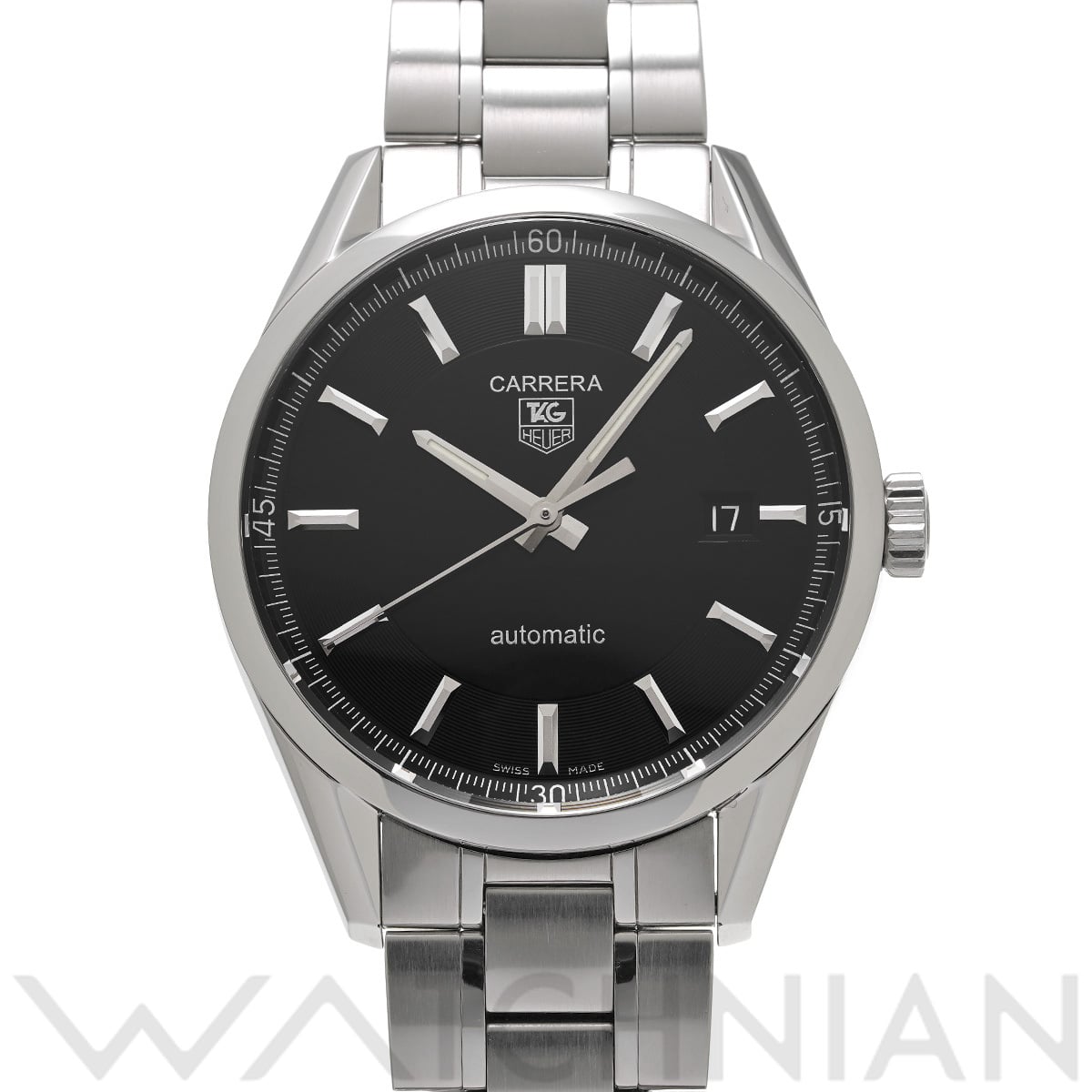 タグ ホイヤー カレラ キャリバー5 WV211B.BA0787 ブラック メンズ 時計 【中古】【wristwatch】