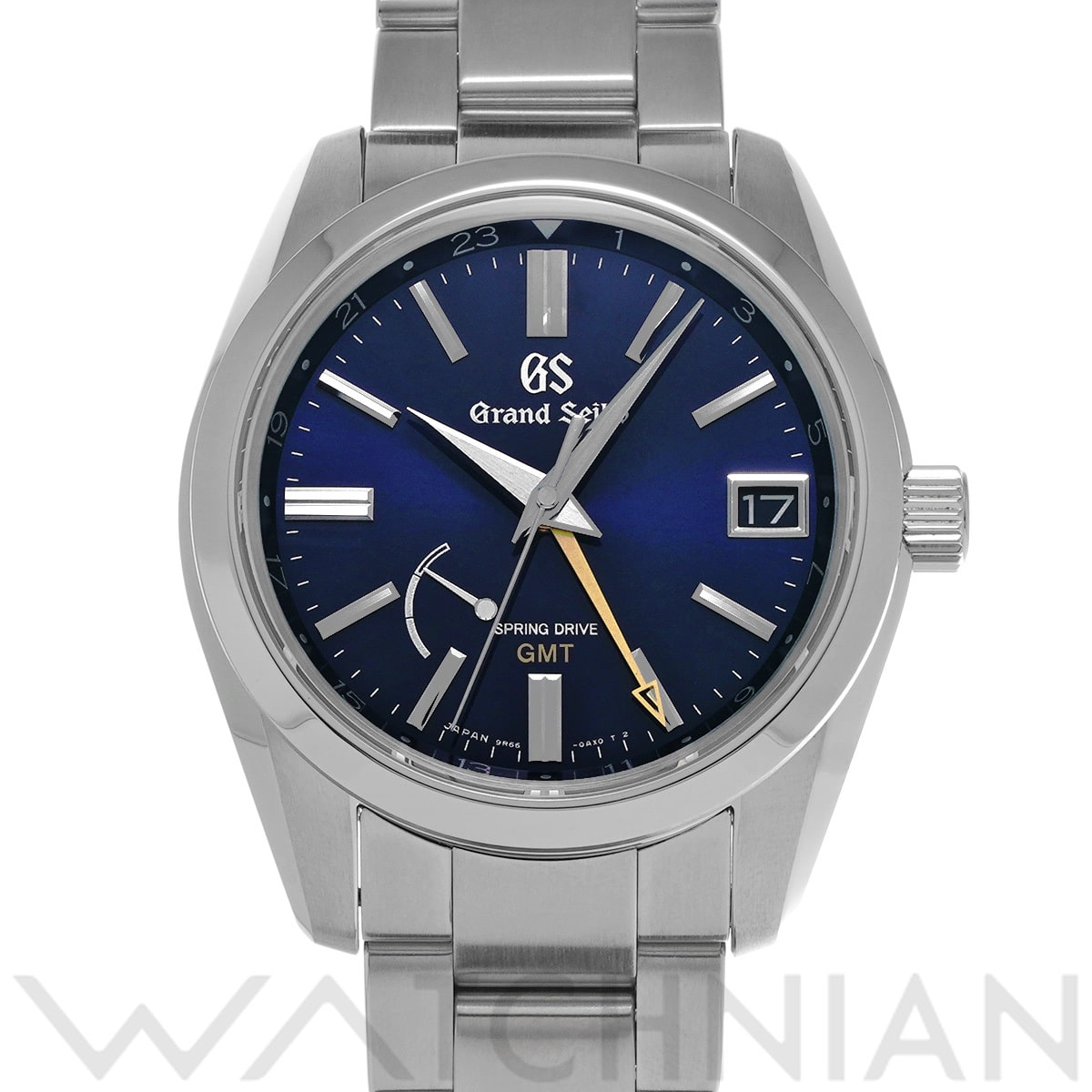 グランドセイコー ヘリテージコレクション スプリングドライブ GMT SBGE281 ミッドナイトブルー メンズ 時計 【中古】【wristwatch】