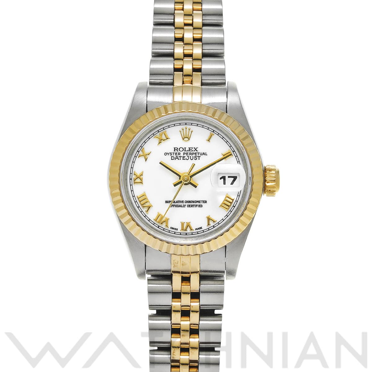 ロレックス デイトジャスト 26 69173 ホワイト レディース 時計 【中古】【wristwatch】
