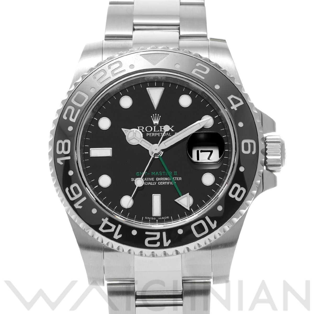 ロレックス GMTマスターII 116710LN ブラック メンズ 時計 【中古】【wristwatch】