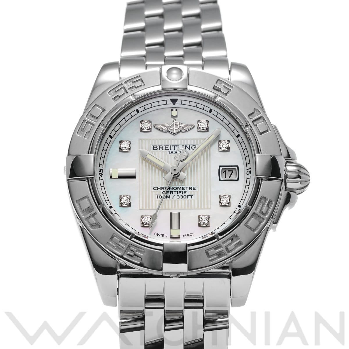ブライトリング ギャラクティック 32 A715A08PA ホワイトシェル/ダイヤモンド レディース 時計 【中古】【wristwatch】