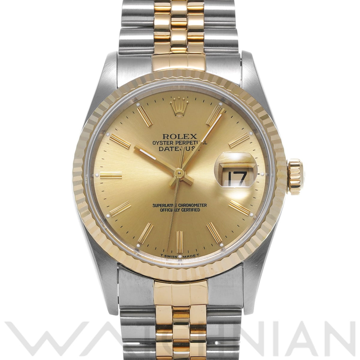 ロレックス デイトジャスト 16233 シャンパン メンズ 時計 【中古】【wristwatch】