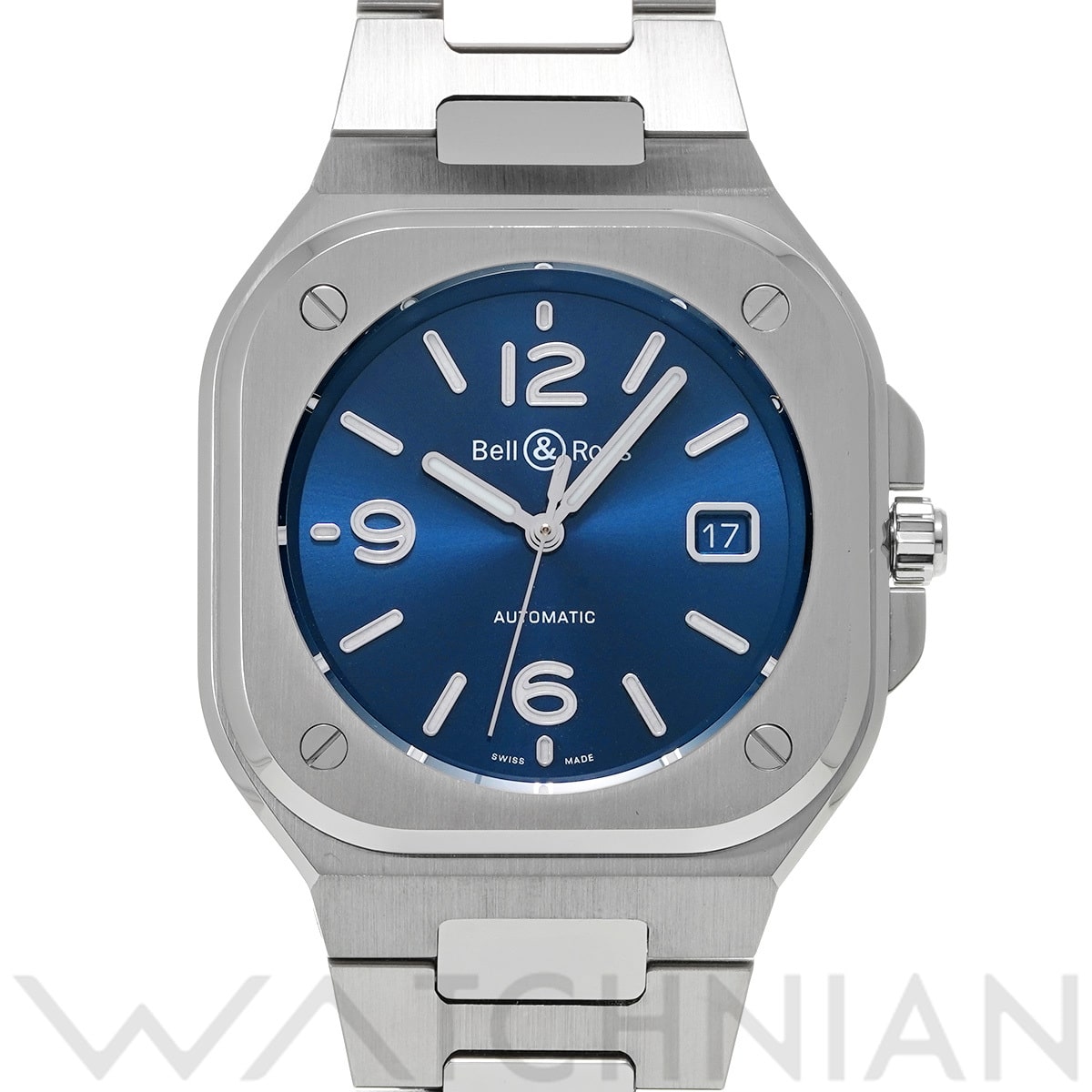ベル＆ロス BR 05 ブルースチール BR05A-BLU-ST/SST ブルー メンズ 時計 【中古】【wristwatch】