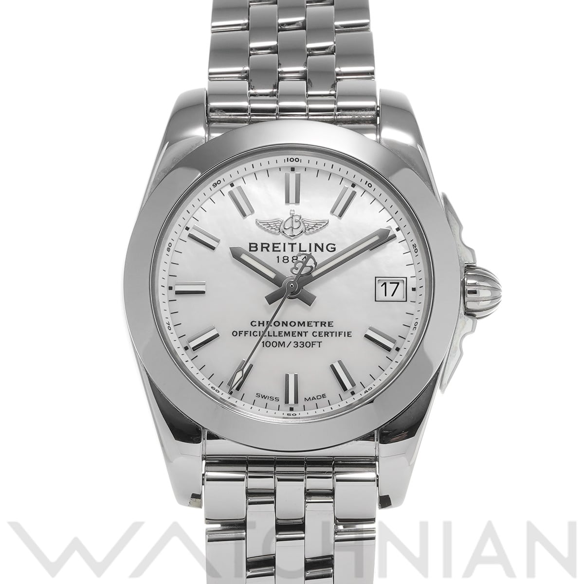 ブライトリング ギャラクティック36 スリークT W7433012/A779 ホワイトシェル レディース 時計 【中古】【wristwatch】