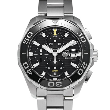 タグ ホイヤー アクアレーサー キャリバー16 クロノグラフ CAY211A.BA0927 ブラック メンズ 時計 【中古】【wristwatch】
