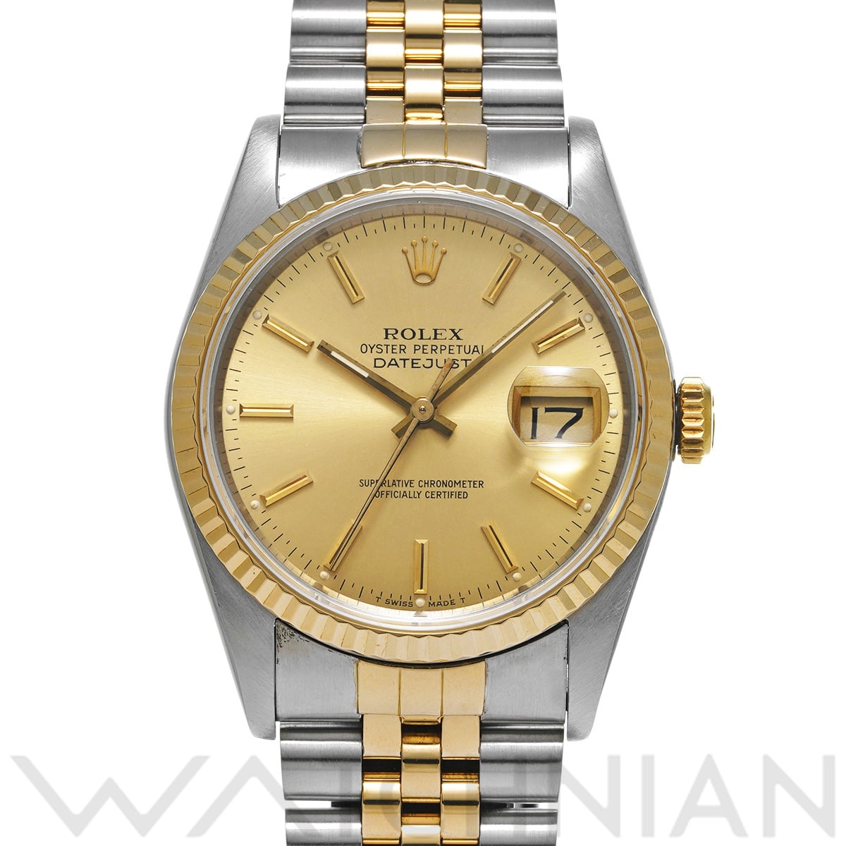 ロレックス デイトジャスト 16233 シャンパン メンズ 時計 【中古】【wristwatch】