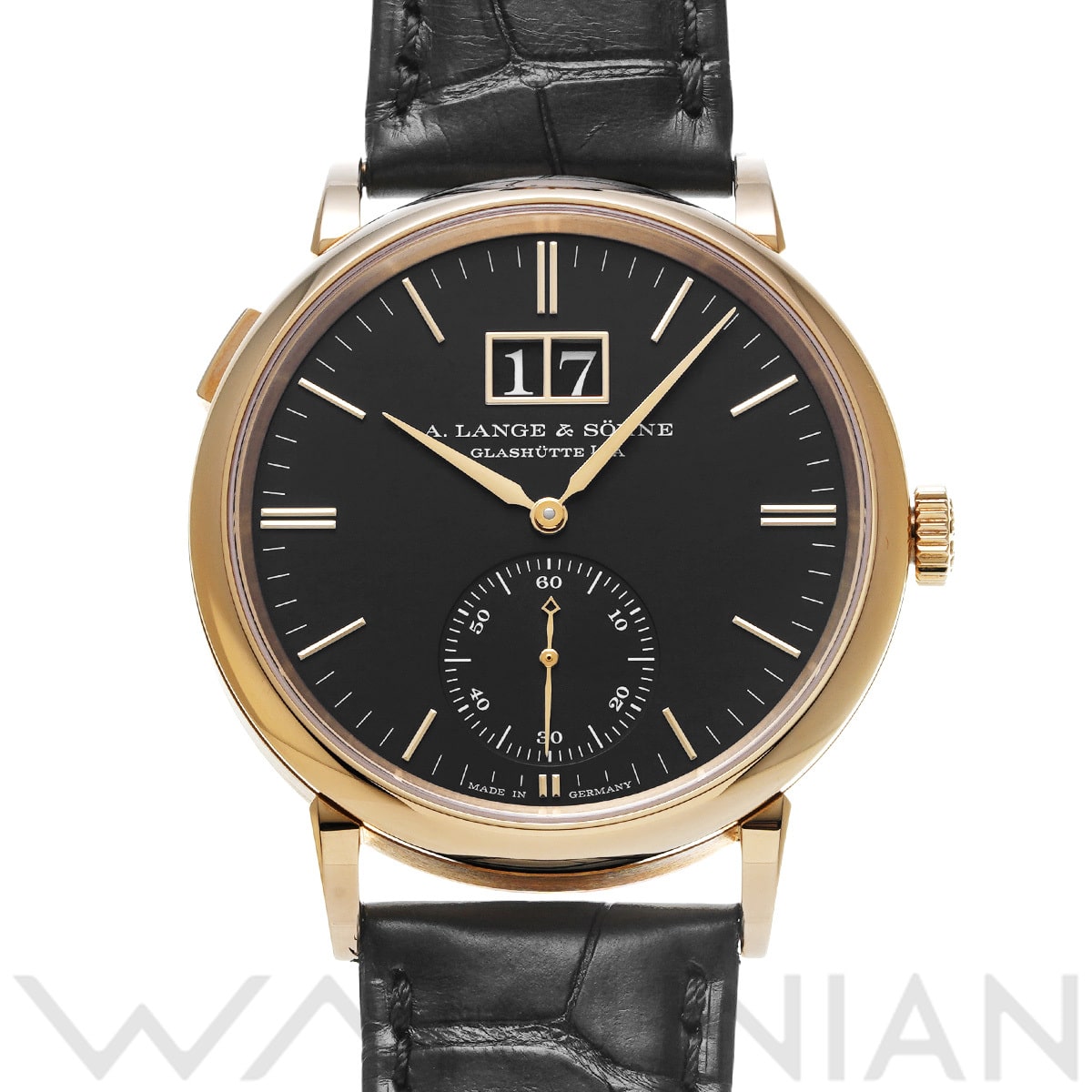 ランゲ&ゾーネ サクソニア アウトサイズデイト 381.031 ブラック メンズ 時計 【中古】【wristwatch】