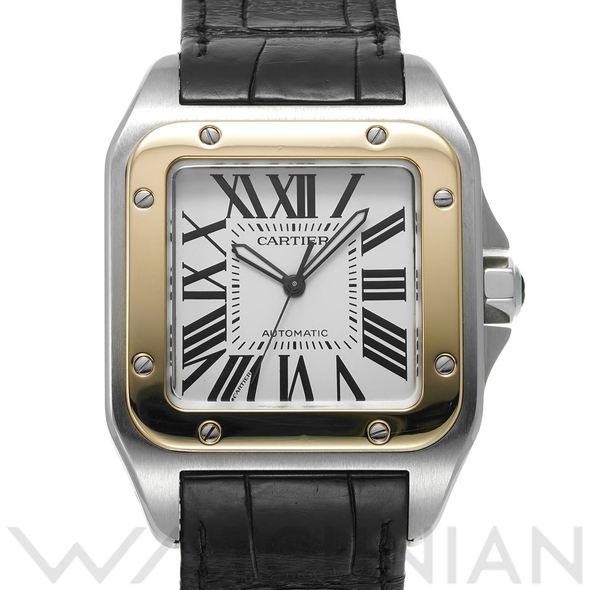 カルティエ サントス 100 LM W20072X7 シルバー メンズ 時計 【中古】【wristwatch】