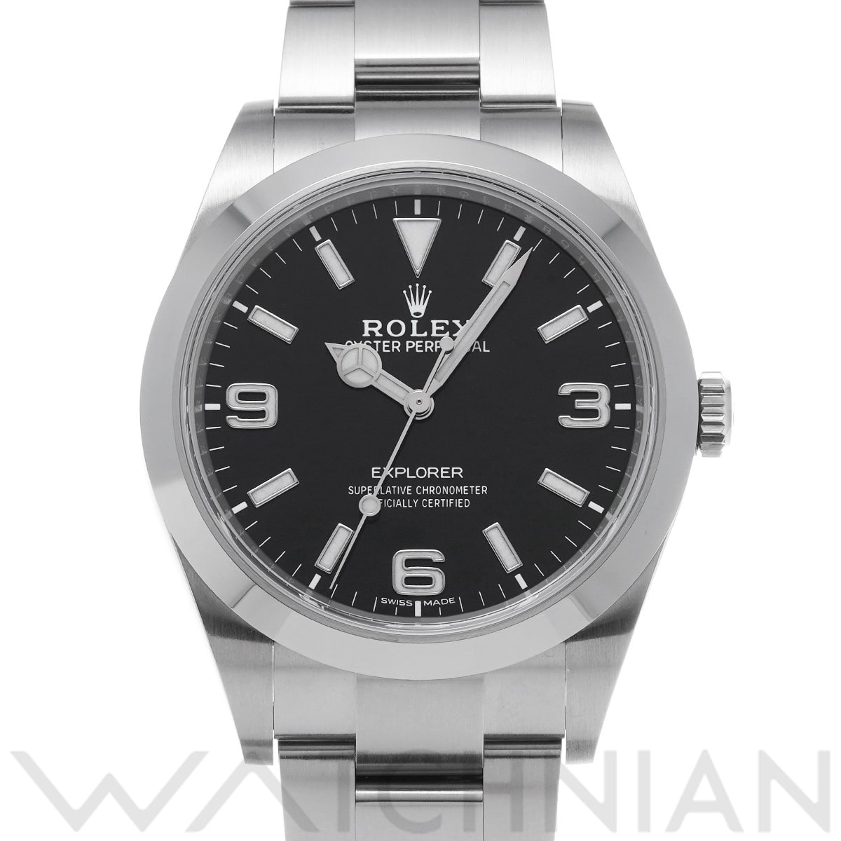 ロレックス エクスプローラー 214270 ブラック メンズ 時計 【中古】【wristwatch】