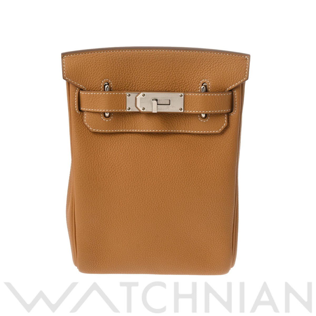 エルメス アッカド PM ナチュラルサブレ/パラジウム金具 トゴ ユニセックス バッグ 【未使用】【bag】