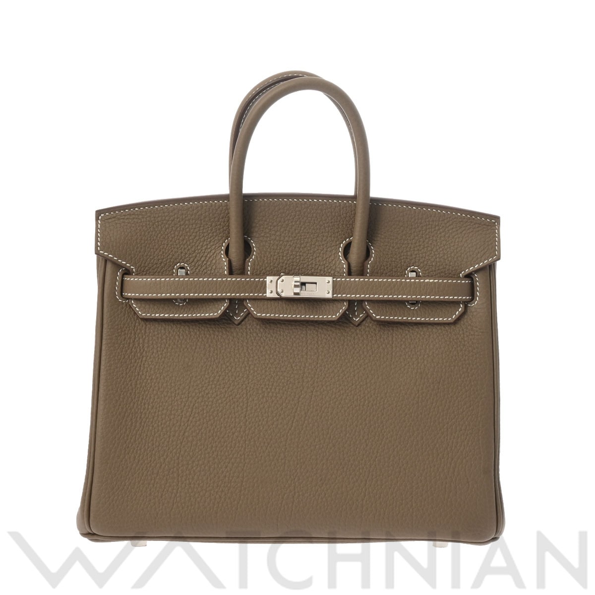 エルメス バーキン 25 エトゥープ/パラジウム金具 トゴ レディース バッグ 【未使用】【bag】