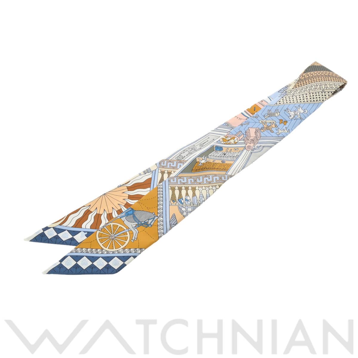 エルメス ツイリー OBJETS DE CURIOSITE マルチカラー 063757S シルク100％ レディース 【新品】【other】