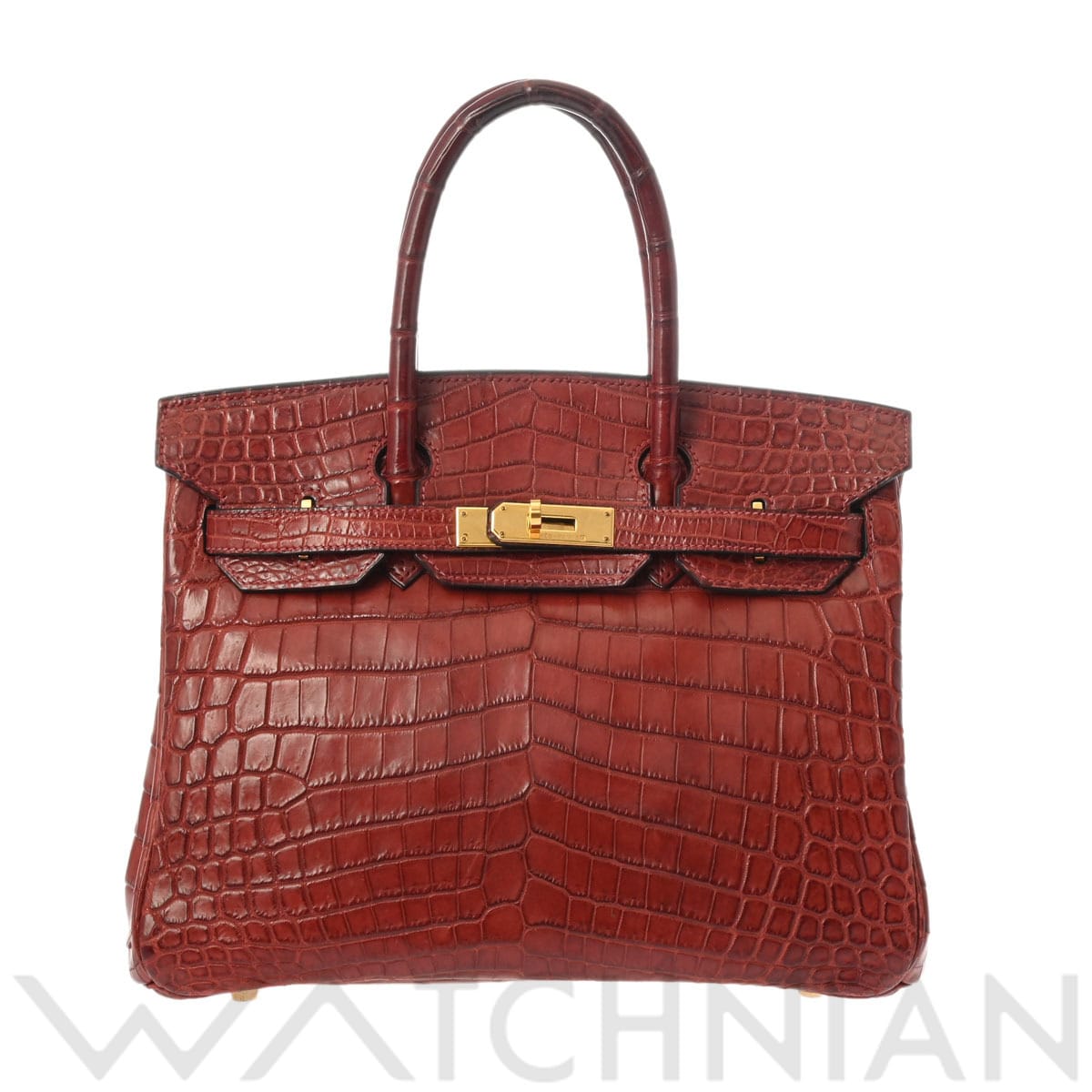 エルメス バーキン 30 セリエ ルージュアッシュ ニロティカスマット レディース バッグ 【中古】【bag】