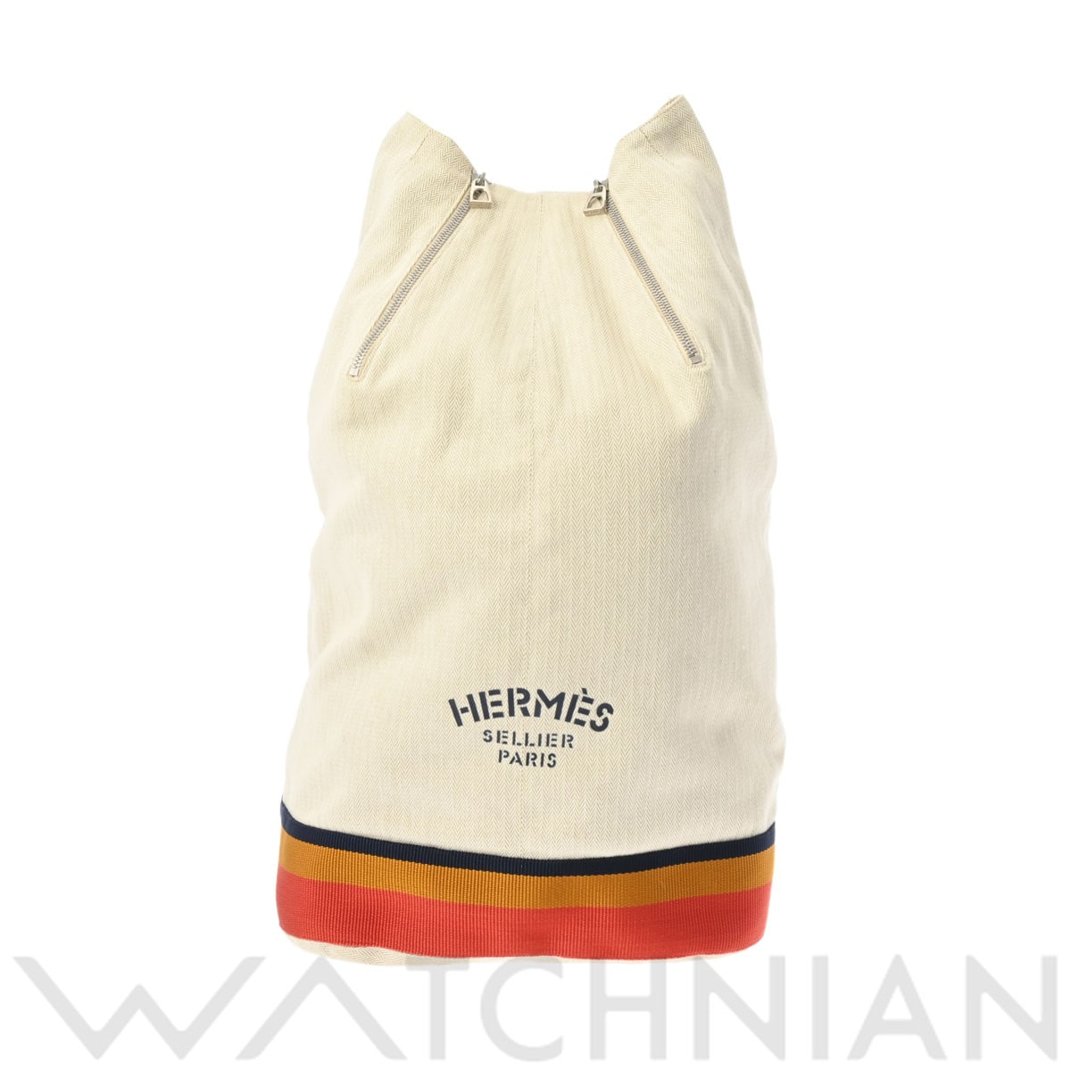 エルメス キャバリエ ワンショルダーバッグ ベージュ/パラジウム金具 キャンバス レディース バッグ 【中古】【bag】