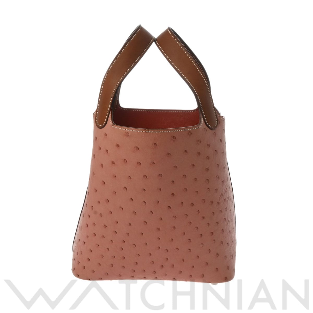 エルメス ピコタンロック PM  テリキュート/パラジウム金具 オーストリッチ レディース バッグ 【中古】【bag】