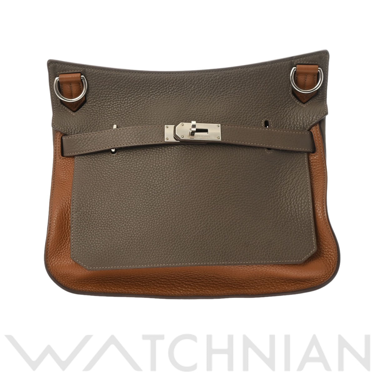 エルメス ジプシエール 34 エトゥープ/ゴールド/パラジウム金具 トリヨンクレマンス ユニセックス バッグ 【中古】【bag】