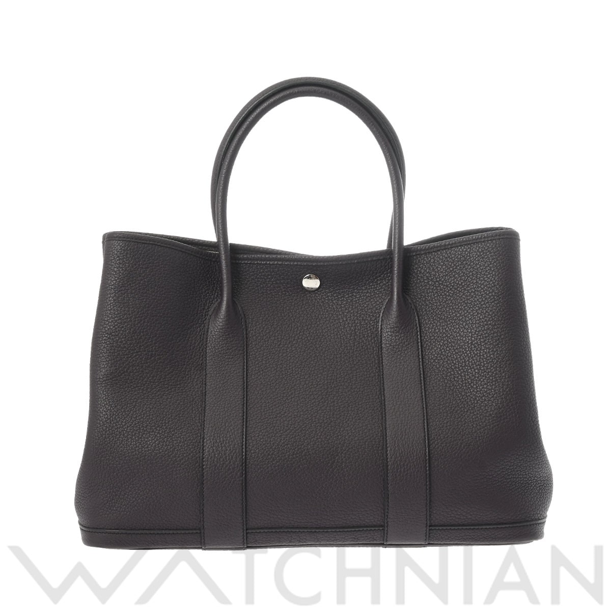 エルメス ガーデンパーティ PM  レザン/パラジウム金具 ネゴンダ レディース バッグ 【中古】【bag】