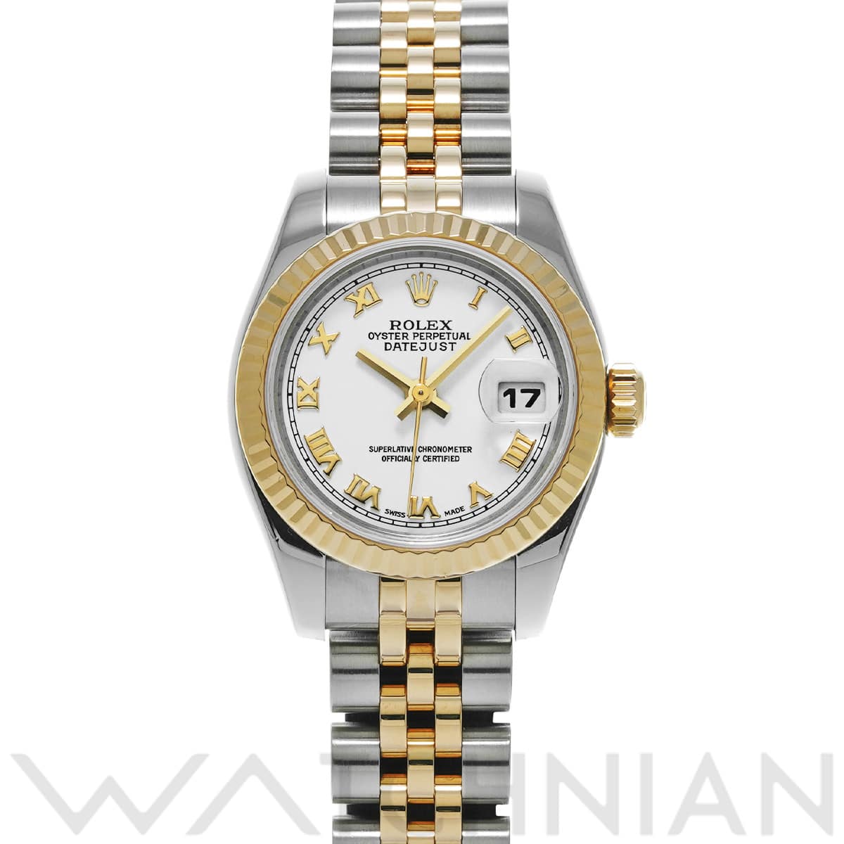 ロレックス デイトジャスト 179173 ホワイト レディース 時計 【中古】【wristwatch】