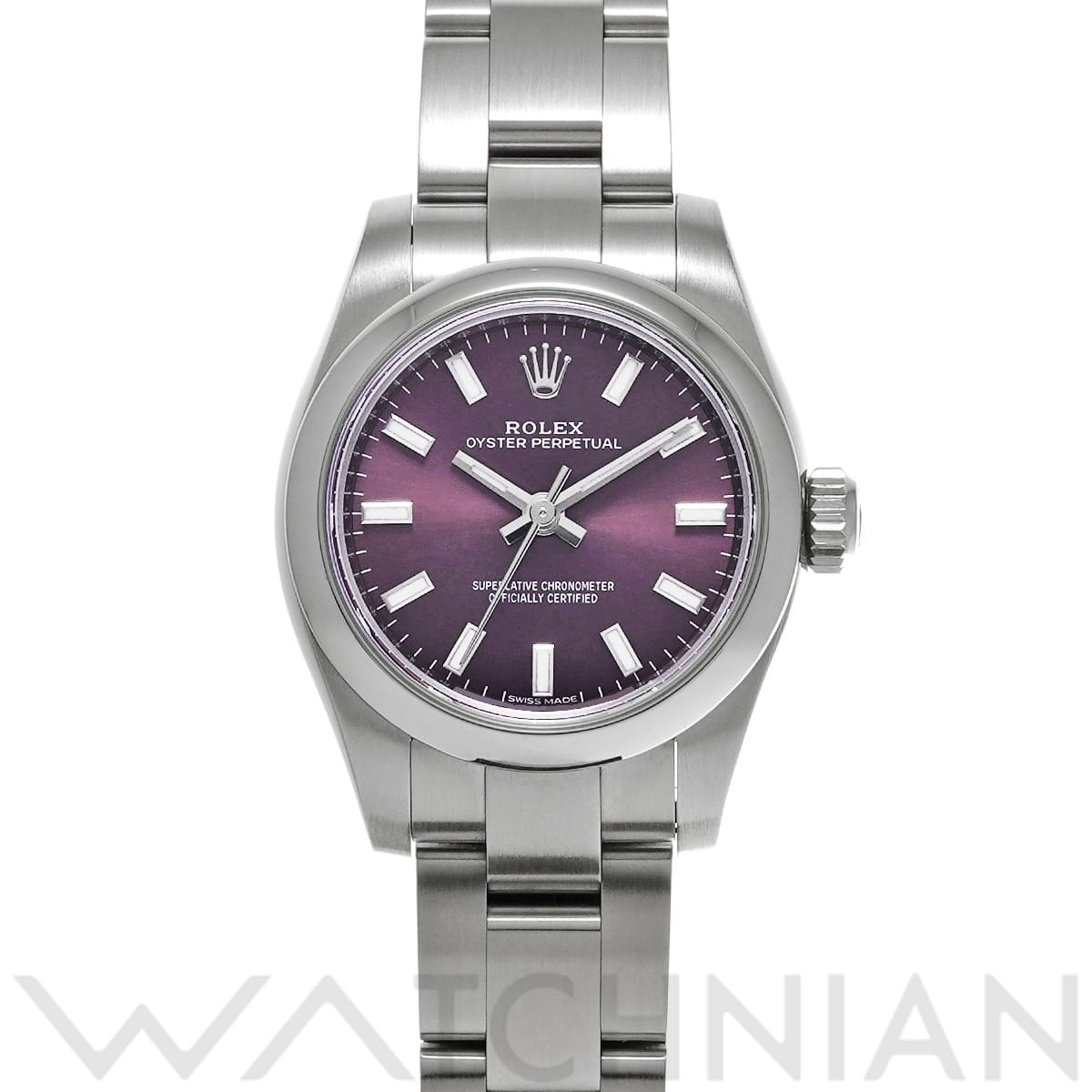 ロレックス オイスターパーペチュアル 26 176200 パープル レディース 時計 【中古】【wristwatch】