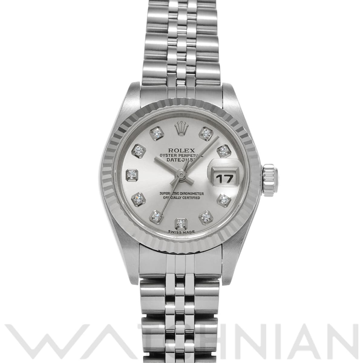 ロレックス デイトジャスト 26 79174G シルバー/ダイヤモンド レディース 時計 【中古】【wristwatch】