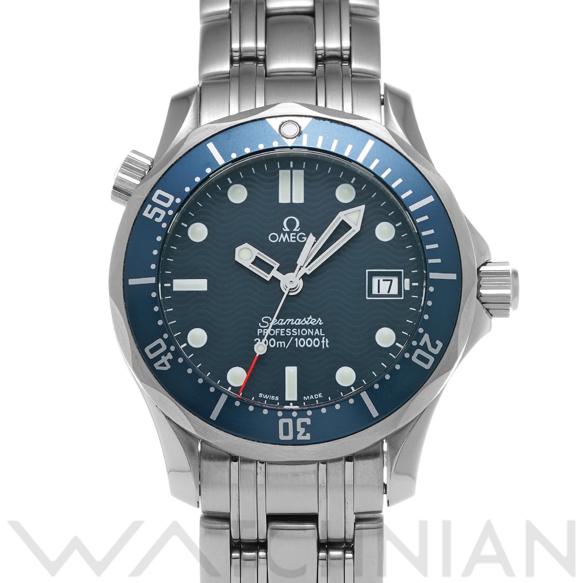オメガ シーマスター プロフェッショナル 300 ミッドサイズ 2561.80 ブルー ユニセックス 時計 【中古】【wristwatch】