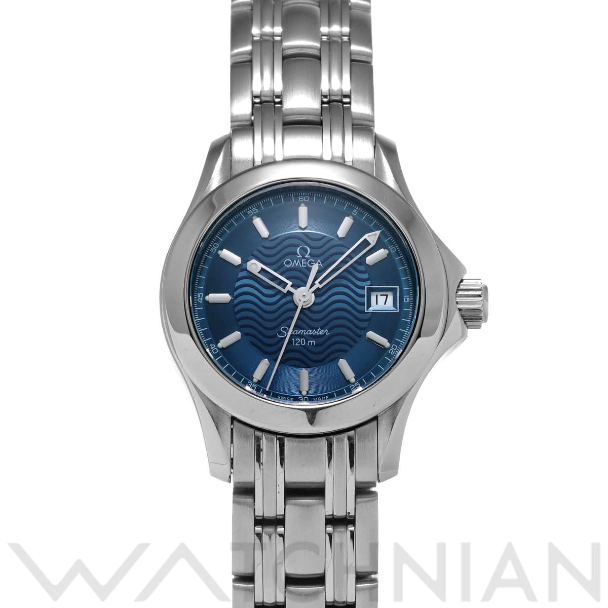 オメガ シーマスター 120 クォーツ 2581.81 ブルー レディース 時計 【中古】【wristwatch】