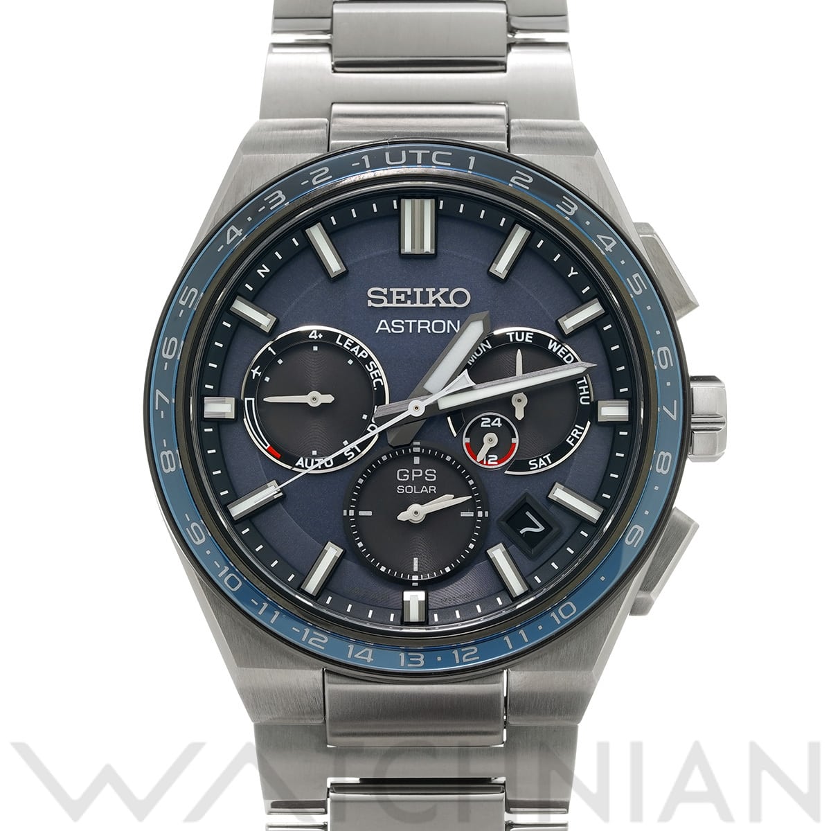 セイコー アストロン ネクスター SBXC109 ブルー メンズ 時計 【中古】【wristwatch】