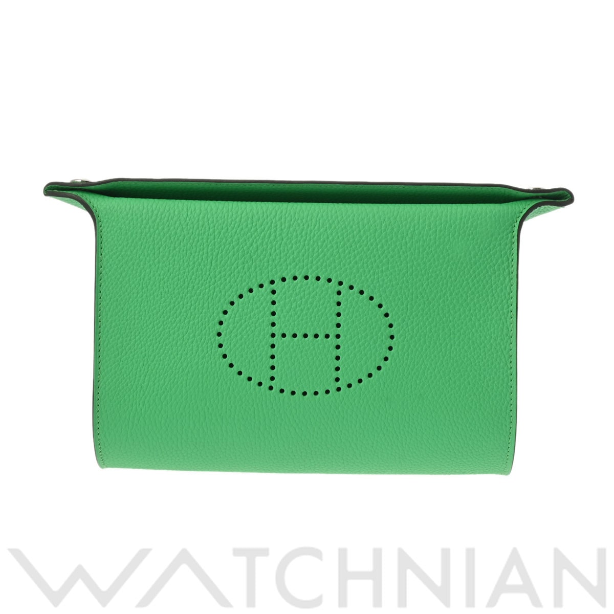 エルメス ヴィドポッシュ ヴェールコミック/パラジウム金具 トゴ ユニセックス バッグ 【未使用】【bag】