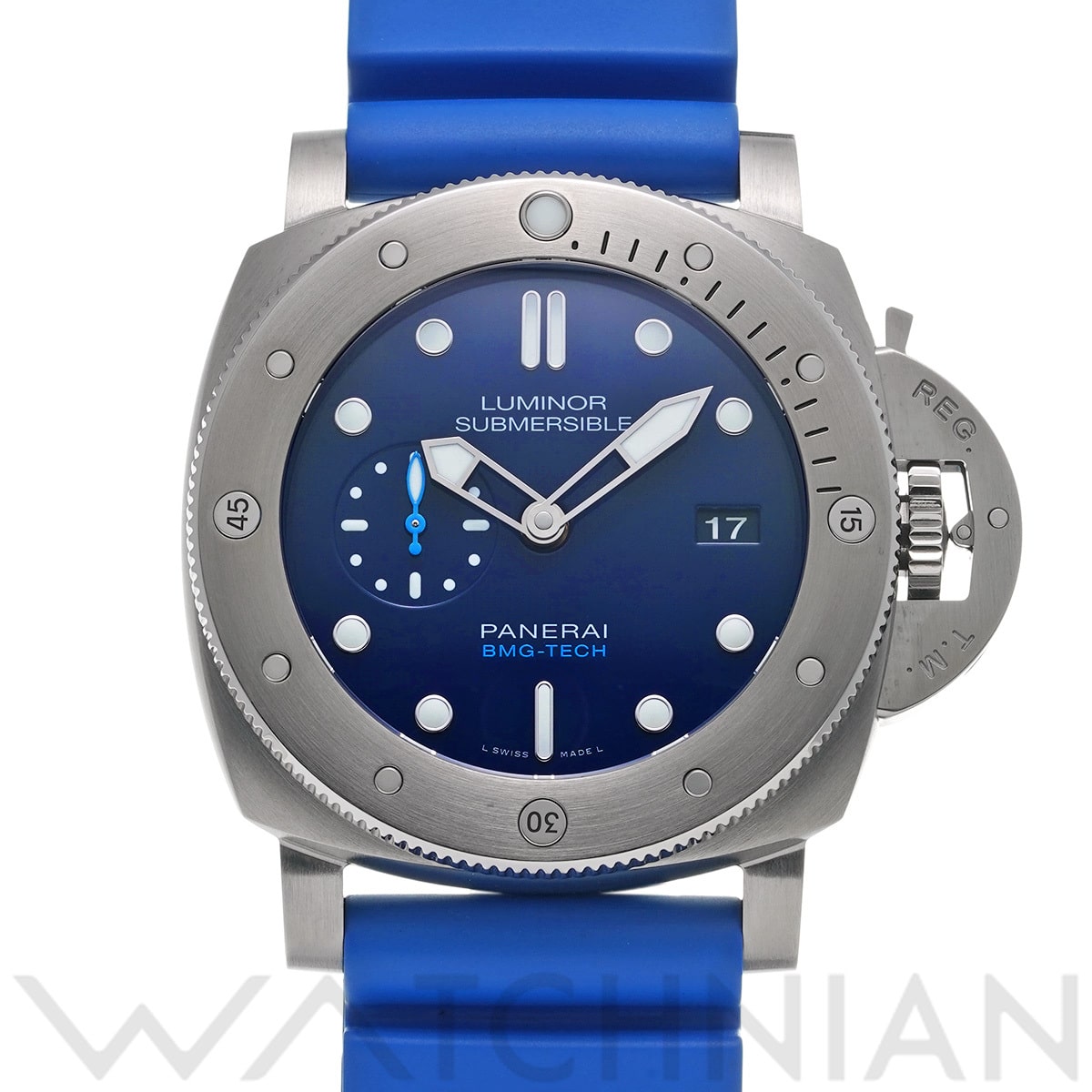 パネライ ルミノール 1950 サブマーシブル BMG-TECH 3デイズ PAM00692 ブルー メンズ 時計 【中古】【wristwatch】