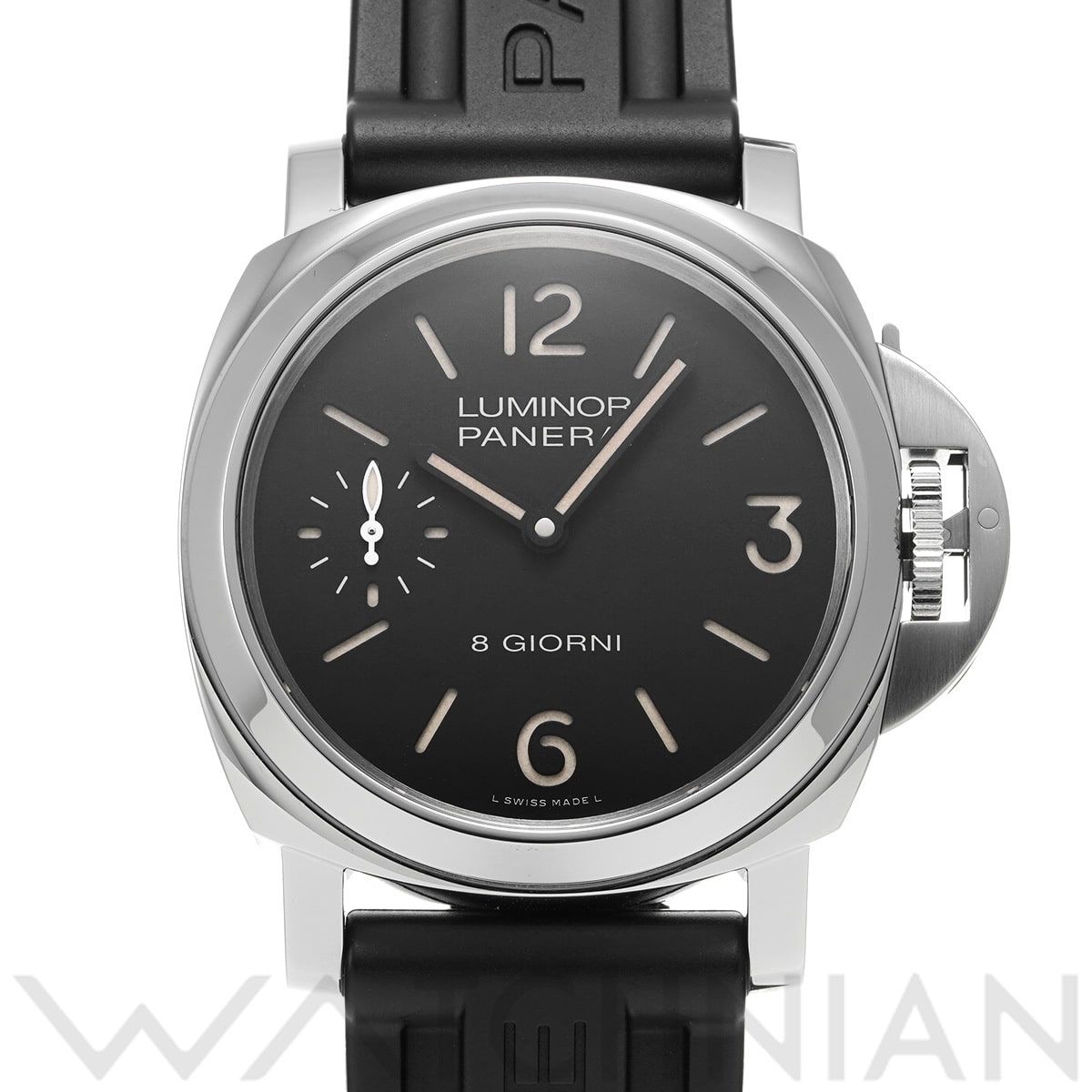パネライ ルミノール ベース 8デイズ PAM00915 ブラック メンズ 時計 【中古】【wristwatch】
