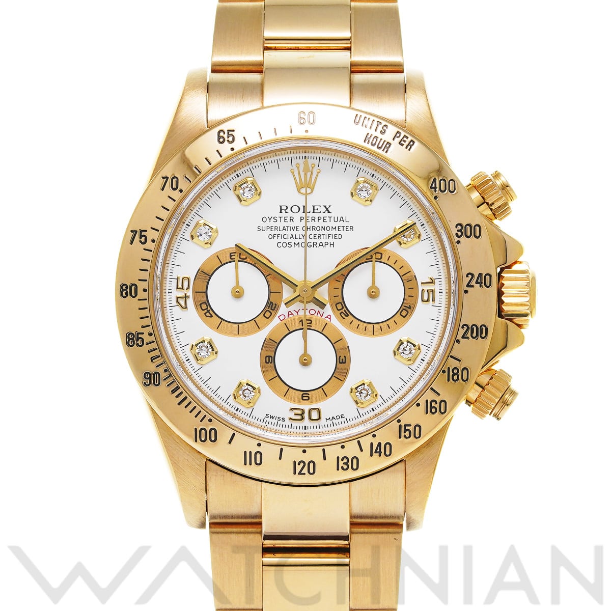 ロレックス コスモグラフ デイトナ 16528G ホワイト/ダイヤモンド メンズ 時計 【中古】【wristwatch】