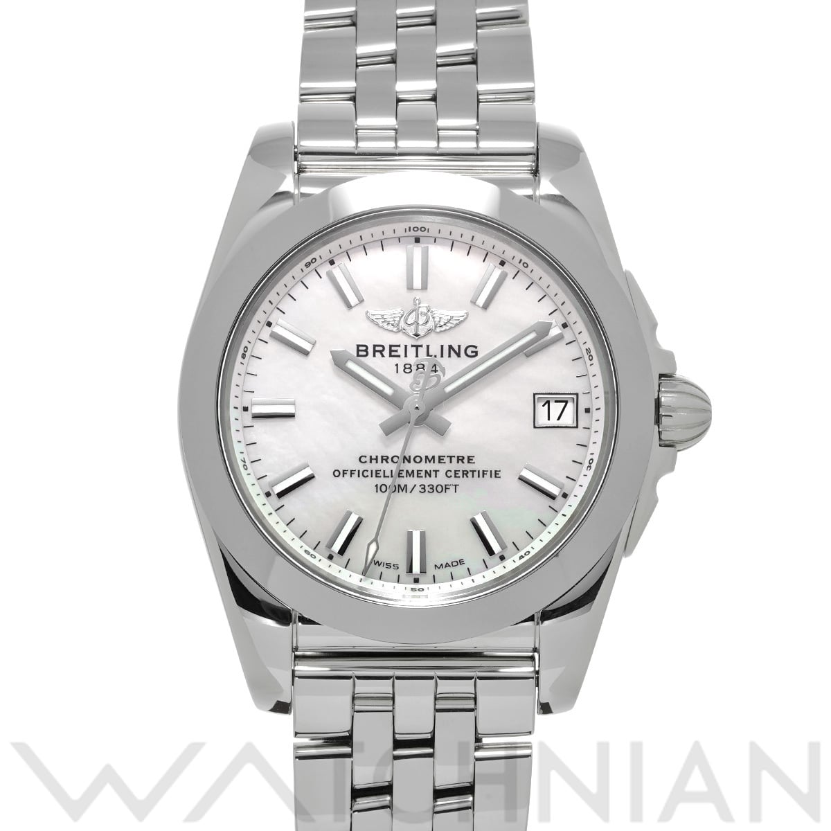ブライトリング ギャラクティック 36 スリーク T W7433012/A779 ホワイトシェル レディース 時計 【中古】【wristwatch】