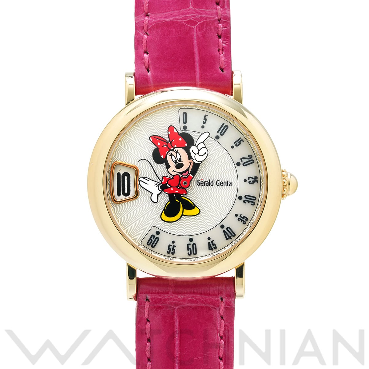 ジェラルド ジェンタ レトロファンタジー ミニーマウス G.3622 ホワイトシェル ユニセックス 時計 【中古】【wristwatch】