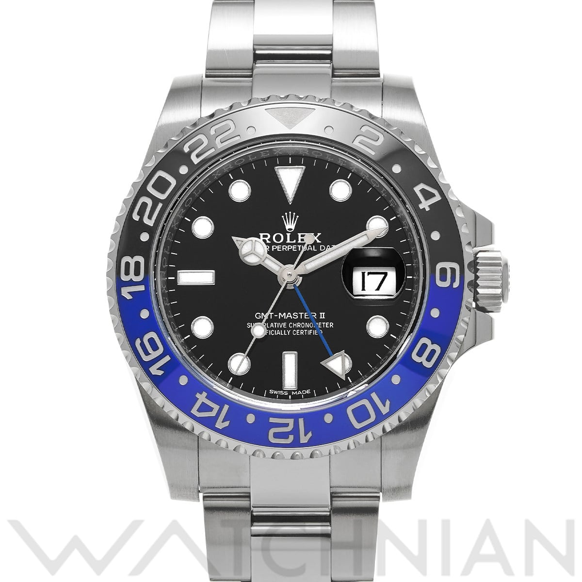 ロレックス GMTマスターII 116710BLNR ブラック メンズ 時計 【中古】【wristwatch】