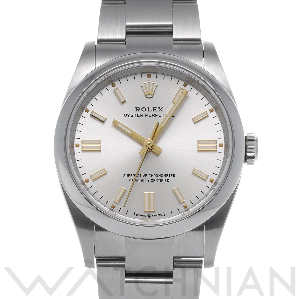 ロレックス オイスターパーペチュアル 36 126000 シルバー メンズ 時計 【中古】【wristwatch】