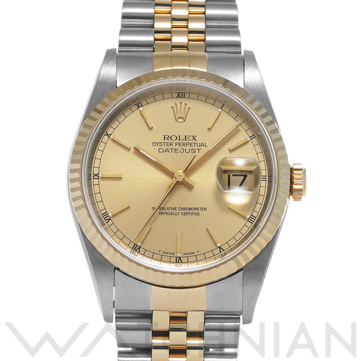 ロレックス デイトジャスト 16233 シャンパン メンズ 時計 【中古】【wristwatch】