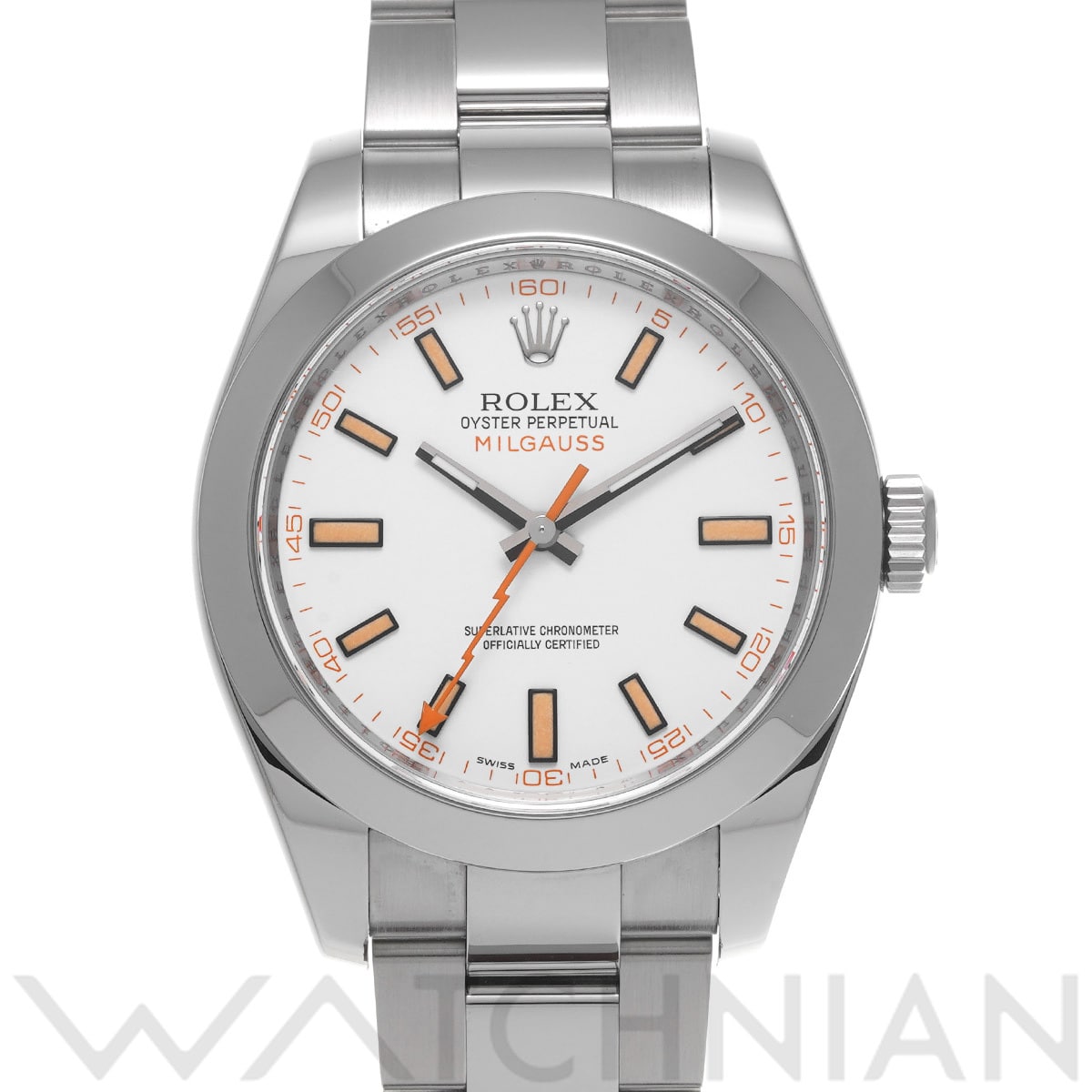 ロレックス ミルガウス 116400 ホワイト メンズ 時計 【中古】【wristwatch】
