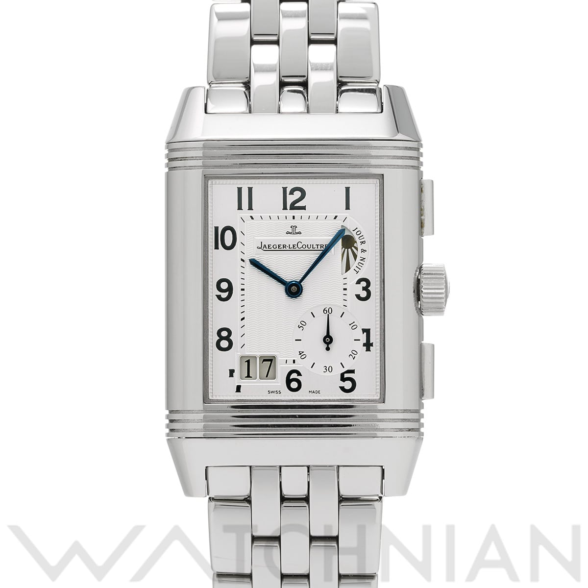 ジャガー ルクルト レベルソ グランド GMT Q3028120 シルバー/ブラック メンズ 時計 【中古】【wristwatch】