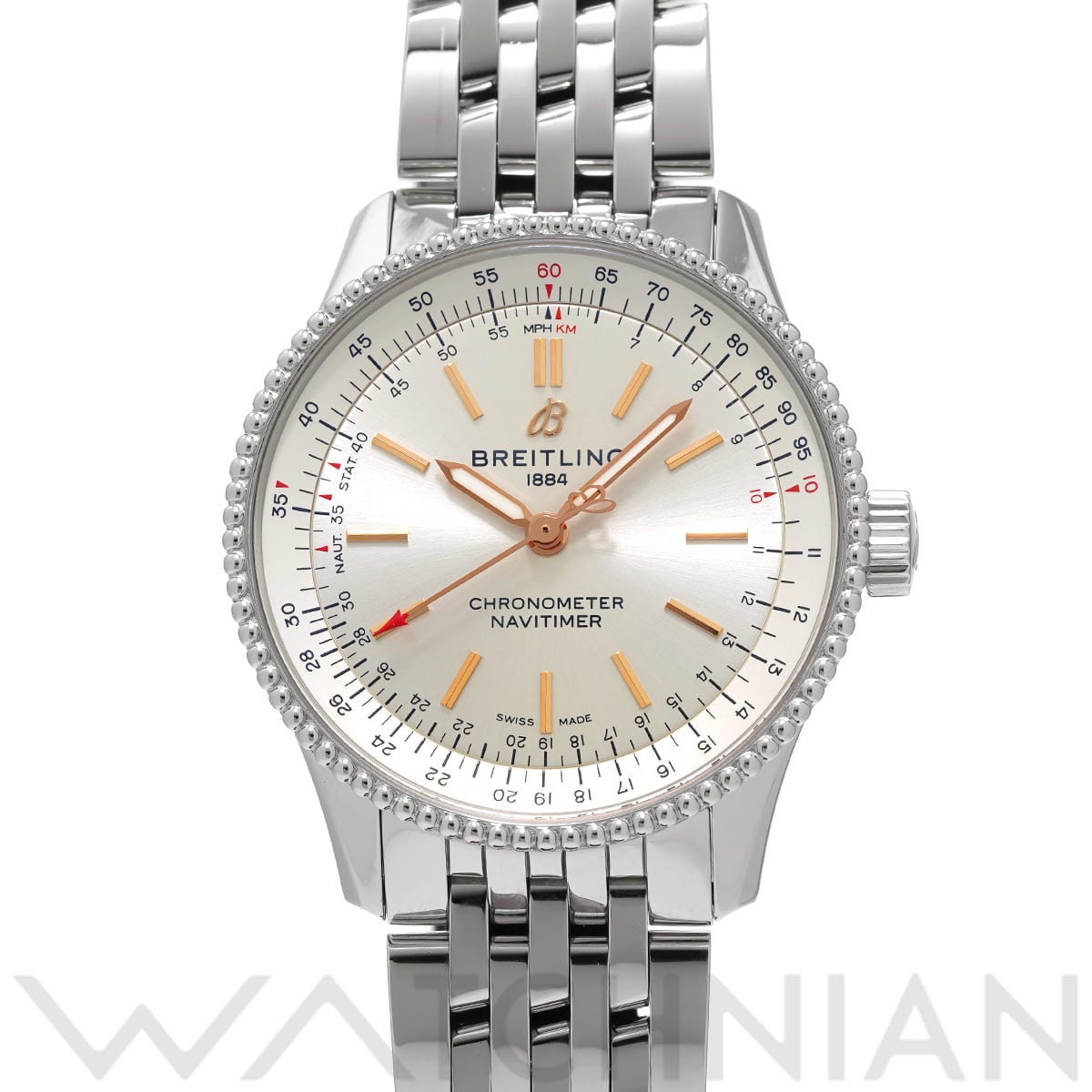 ブライトリング ナビタイマー オートマチック 35 A17395F41G1A1 シルバー ユニセックス 時計 【中古】【wristwatch】