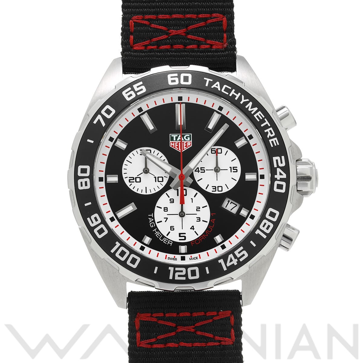 タグ ホイヤー フォーミュラ1 クロノグラフ CAZ101E.FC8228 ブラックオパーリン メンズ 時計 【中古】【wristwatch】