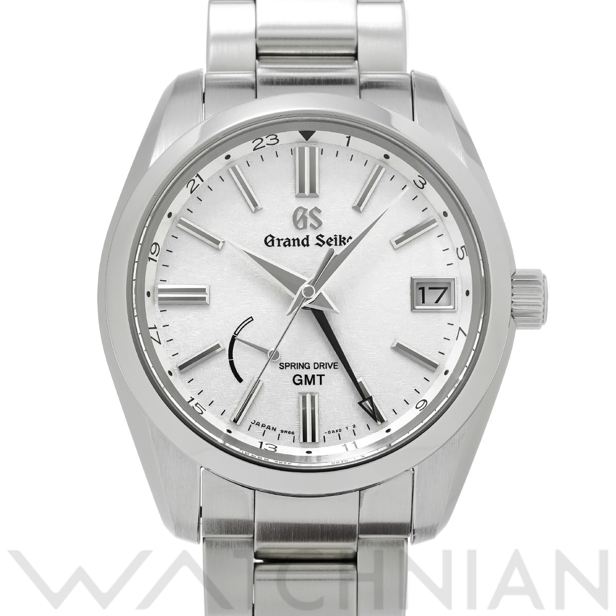 グランドセイコー スプリングドライブ GMT SBGE279 シルバー メンズ 時計 【中古】【wristwatch】