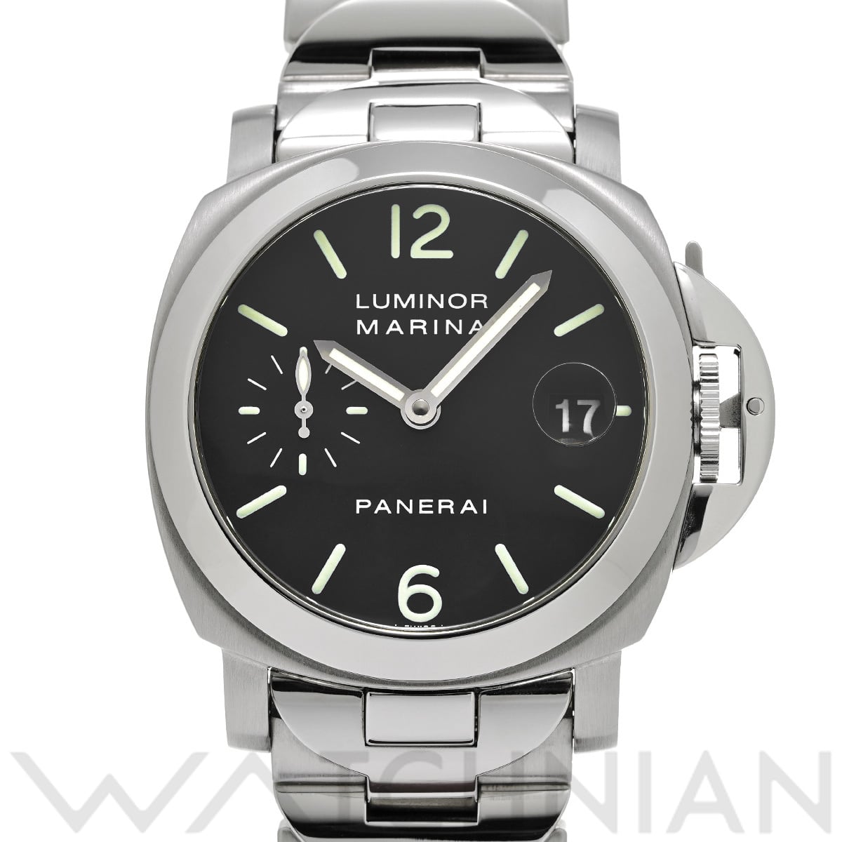 パネライ ルミノールマリーナ オートマティック PAM00050 ブラック メンズ 時計 【中古】【wristwatch】