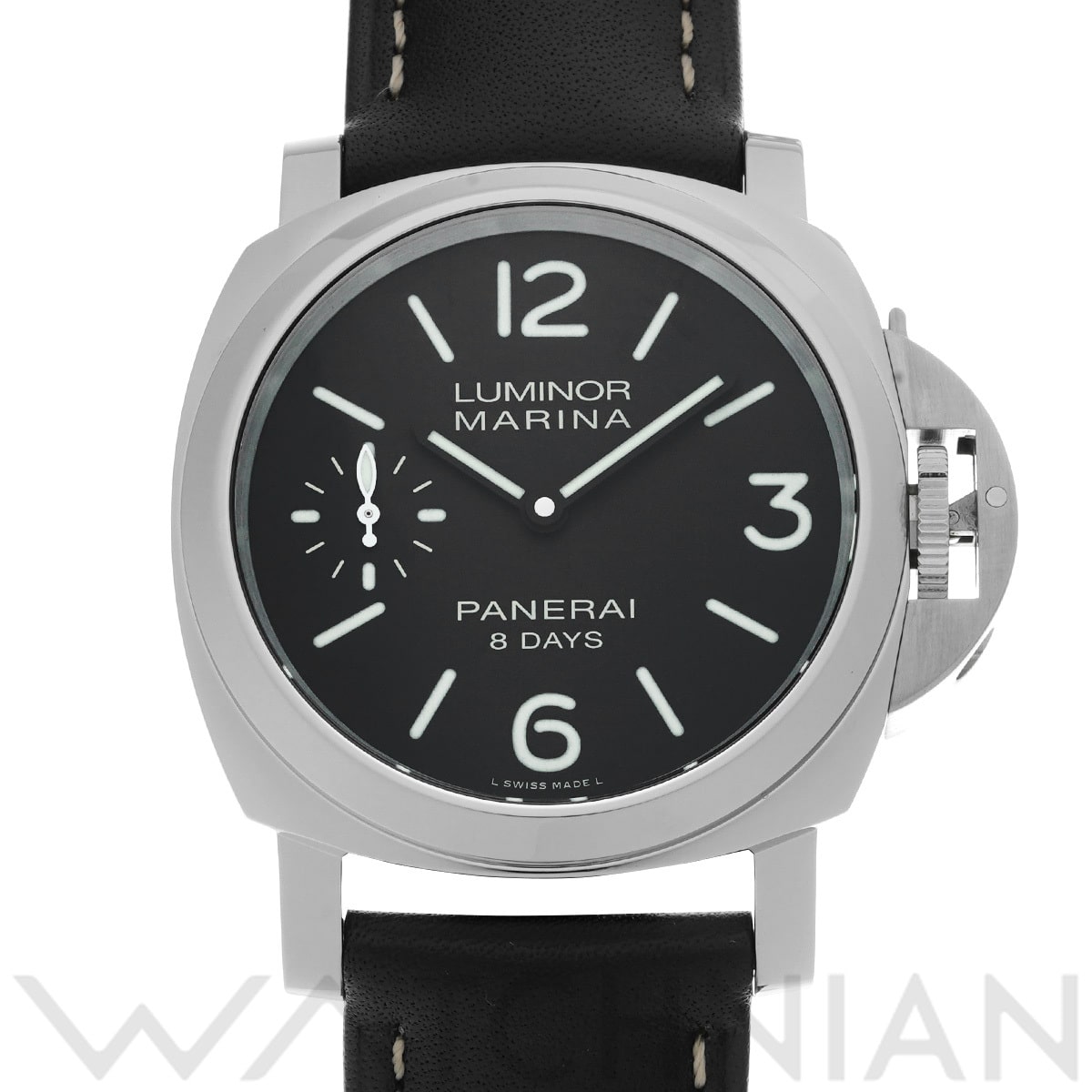 パネライ ルミノールマリーナ 8デイズ PAM00510 ブラック メンズ 時計 【中古】【wristwatch】