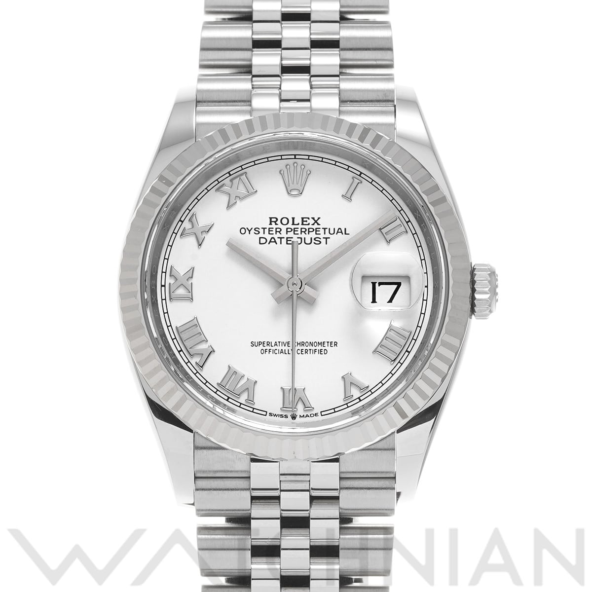 ロレックス デイトジャスト 36 126234 ホワイト メンズ 時計 【中古】【wristwatch】