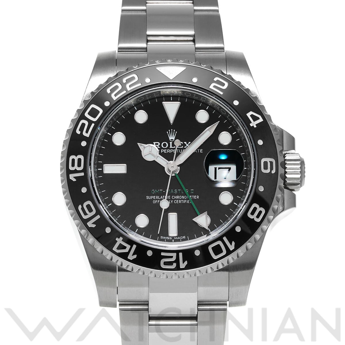 ロレックス GMTマスターII 116710LN ブラック メンズ 時計 【中古】【wristwatch】