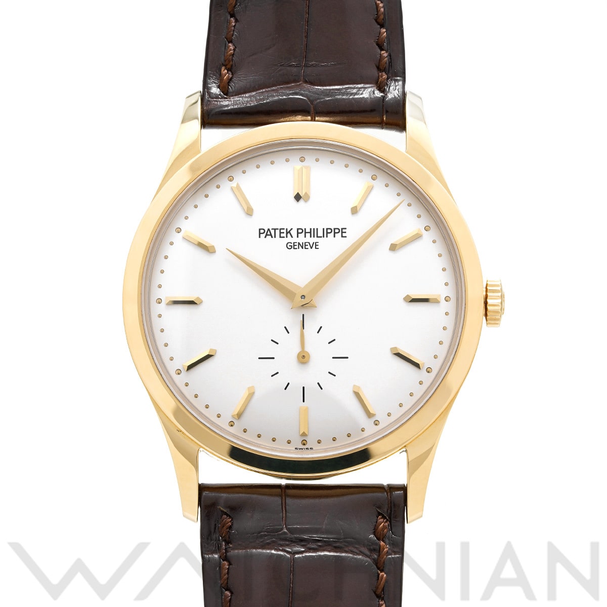 パテック フィリップ カラトラバ 5196J-001 シルバー メンズ 時計 【中古】【wristwatch】